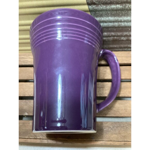Fiesta Large Handle Bistro Latte Mug Mulberry Coffee Cup FIESTA WARE HLC - Picture 1 of 11